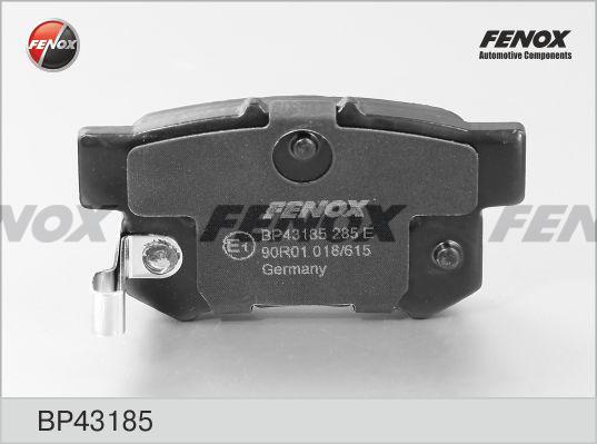 Fenox BP43185 - Комплект спирачно феродо, дискови спирачки vvparts.bg