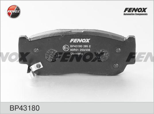 Fenox BP43180 - Комплект спирачно феродо, дискови спирачки vvparts.bg