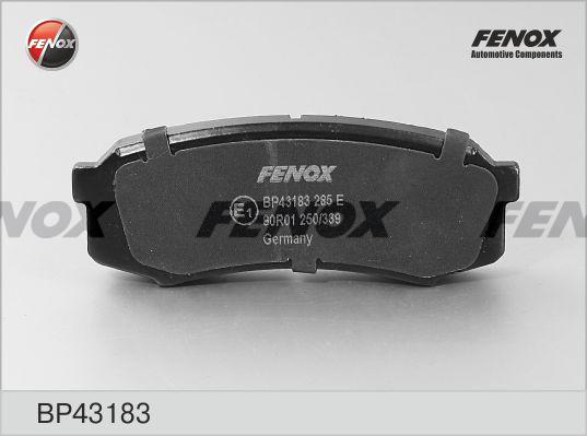 Fenox BP43183 - Комплект спирачно феродо, дискови спирачки vvparts.bg