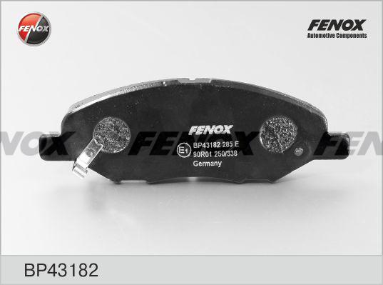 Fenox BP43182 - Комплект спирачно феродо, дискови спирачки vvparts.bg
