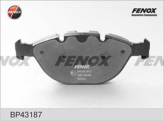 Fenox BP43187 - Комплект спирачно феродо, дискови спирачки vvparts.bg