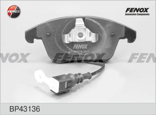 Fenox BP43136 - Комплект спирачно феродо, дискови спирачки vvparts.bg