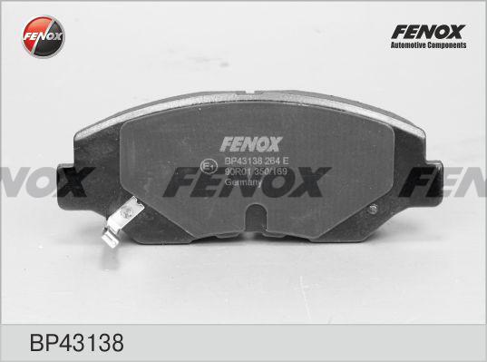 Fenox BP43138 - Комплект спирачно феродо, дискови спирачки vvparts.bg