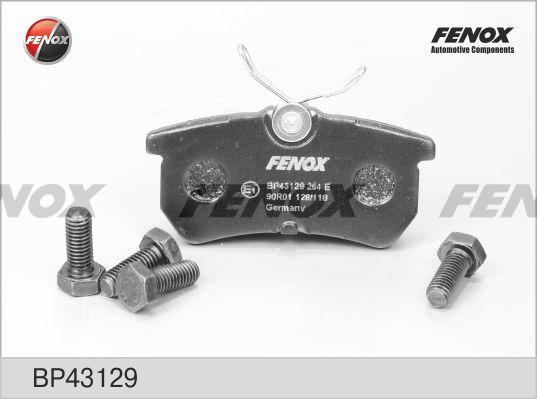 Fenox BP43129 - Комплект спирачно феродо, дискови спирачки vvparts.bg