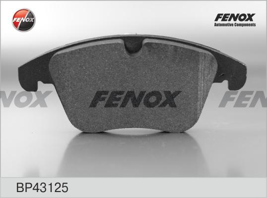 Fenox BP43125 - Комплект спирачно феродо, дискови спирачки vvparts.bg