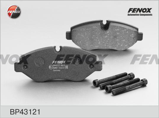 Fenox BP43121 - Комплект спирачно феродо, дискови спирачки vvparts.bg
