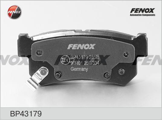 Fenox BP43179 - Комплект спирачно феродо, дискови спирачки vvparts.bg