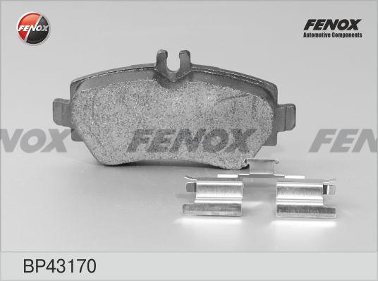 Fenox BP43170 - Комплект спирачно феродо, дискови спирачки vvparts.bg