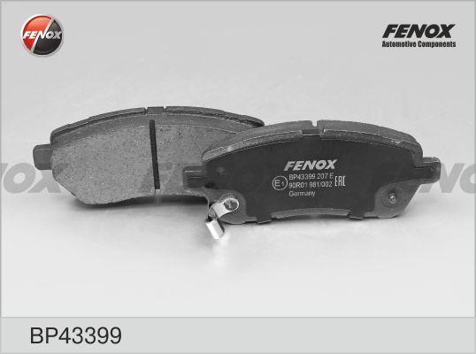 Fenox BP43399 - Комплект спирачно феродо, дискови спирачки vvparts.bg