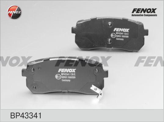 Fenox BP43341 - Комплект спирачно феродо, дискови спирачки vvparts.bg