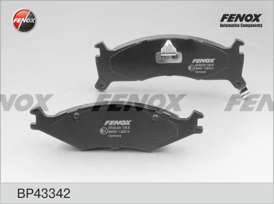 Fenox BP43342 - Комплект спирачно феродо, дискови спирачки vvparts.bg