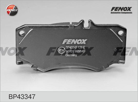 Fenox BP43347 - Комплект спирачно феродо, дискови спирачки vvparts.bg