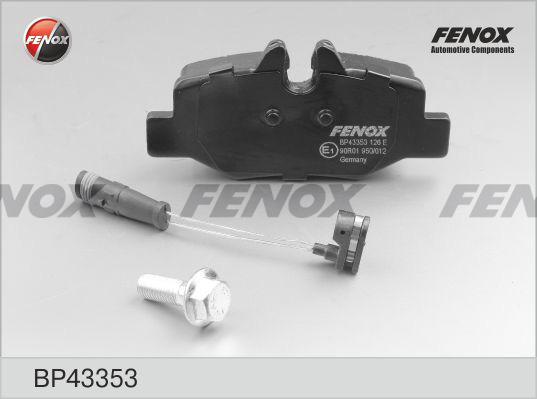 Fenox BP43353 - Комплект спирачно феродо, дискови спирачки vvparts.bg