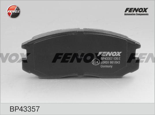 Fenox BP43357 - Комплект спирачно феродо, дискови спирачки vvparts.bg