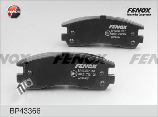 Fenox BP43366 - Комплект спирачно феродо, дискови спирачки vvparts.bg