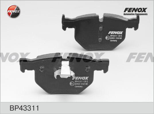 Fenox BP43311 - Комплект спирачно феродо, дискови спирачки vvparts.bg