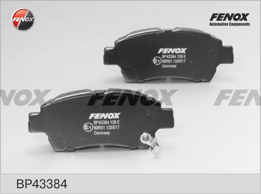 Fenox BP43384 - Комплект спирачно феродо, дискови спирачки vvparts.bg
