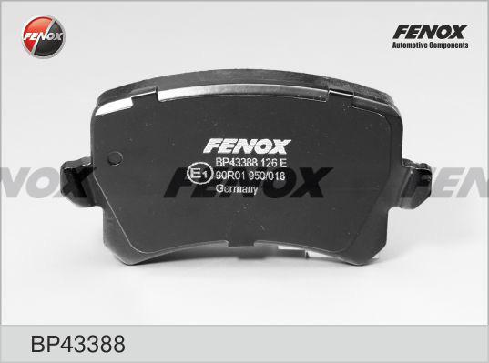 Fenox BP43388 - Комплект спирачно феродо, дискови спирачки vvparts.bg