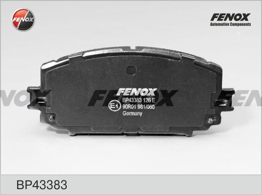 Fenox BP43383 - Комплект спирачно феродо, дискови спирачки vvparts.bg