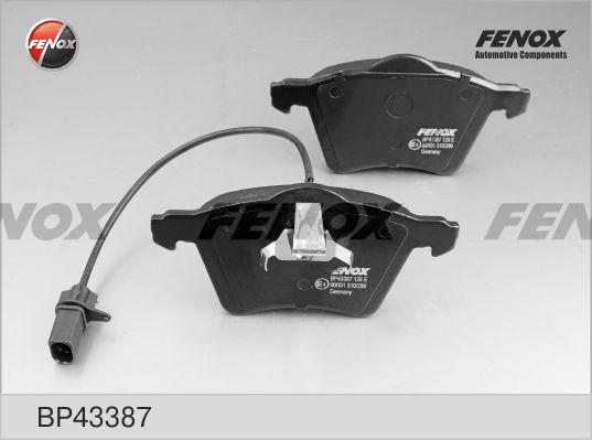 Fenox BP43387 - Комплект спирачно феродо, дискови спирачки vvparts.bg