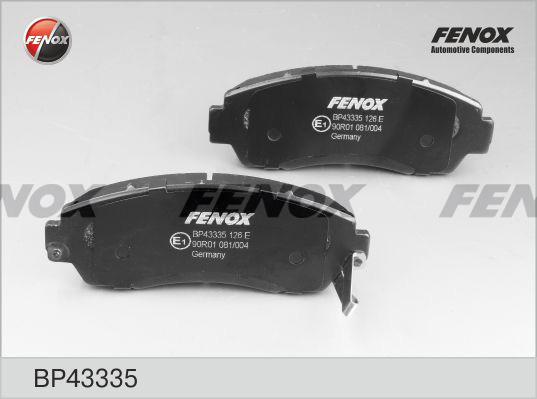 Fenox BP43335 - Комплект спирачно феродо, дискови спирачки vvparts.bg