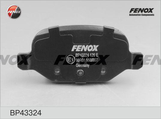 Fenox BP43324 - Комплект спирачно феродо, дискови спирачки vvparts.bg