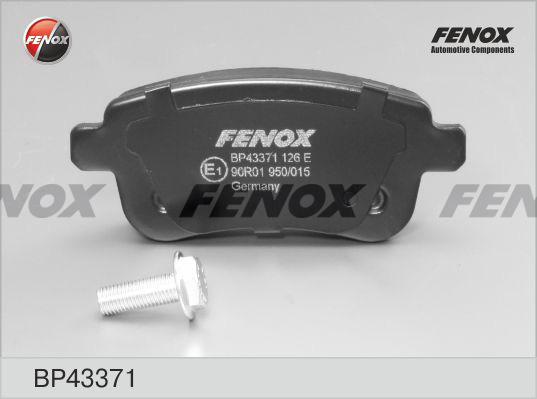 Fenox BP43371 - Комплект спирачно феродо, дискови спирачки vvparts.bg