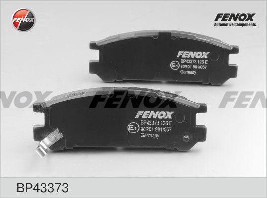 Fenox BP43373 - Комплект спирачно феродо, дискови спирачки vvparts.bg