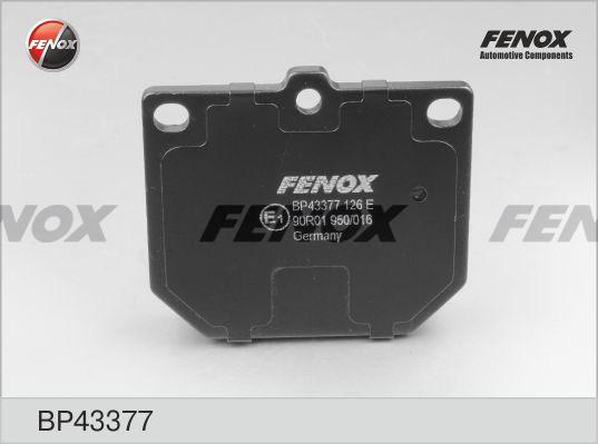 Fenox BP43377 - Комплект спирачно феродо, дискови спирачки vvparts.bg