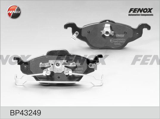 Fenox BP43249 - Комплект спирачно феродо, дискови спирачки vvparts.bg