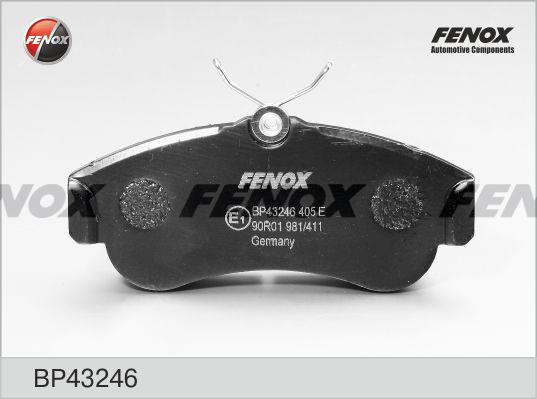 Fenox BP43246 - Комплект спирачно феродо, дискови спирачки vvparts.bg