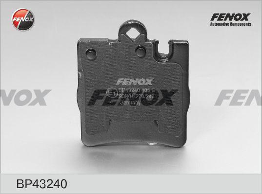 Fenox BP43240 - Комплект спирачно феродо, дискови спирачки vvparts.bg