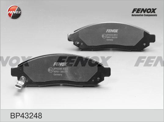 Fenox BP43248 - Комплект спирачно феродо, дискови спирачки vvparts.bg