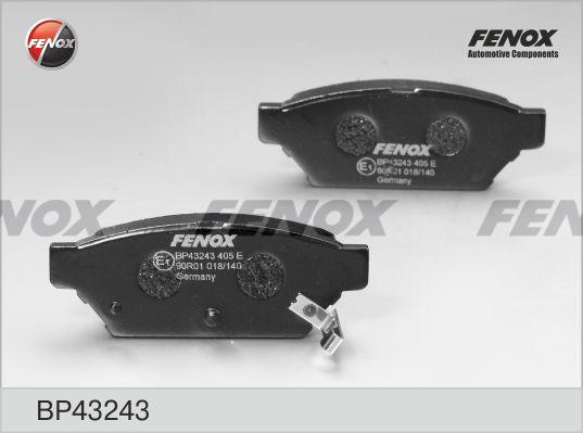Fenox BP43243 - Комплект спирачно феродо, дискови спирачки vvparts.bg