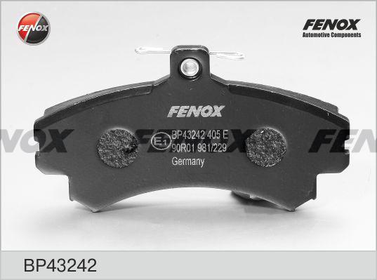 Fenox BP43242 - Комплект спирачно феродо, дискови спирачки vvparts.bg