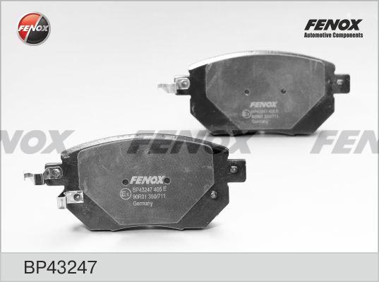 Fenox BP43247 - Комплект спирачно феродо, дискови спирачки vvparts.bg