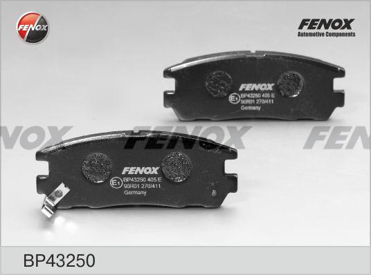 Fenox BP43250 - Комплект спирачно феродо, дискови спирачки vvparts.bg