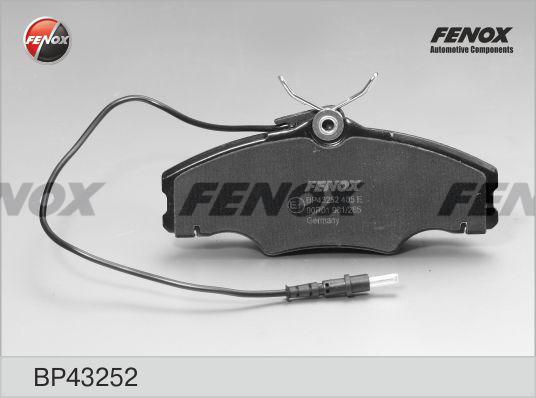 Fenox BP43252 - Комплект спирачно феродо, дискови спирачки vvparts.bg