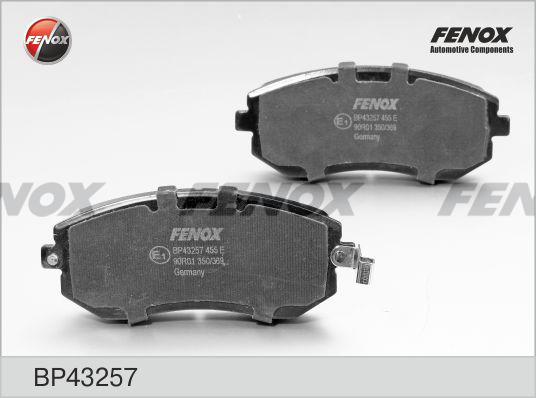 Fenox BP43257 - Комплект спирачно феродо, дискови спирачки vvparts.bg