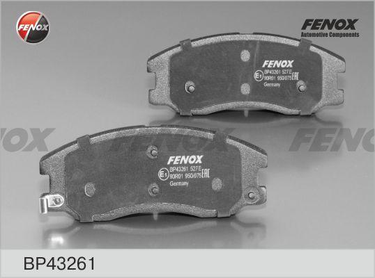 Fenox BP43261 - Комплект спирачно феродо, дискови спирачки vvparts.bg