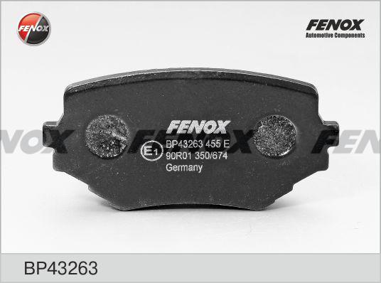 Fenox BP43263 - Комплект спирачно феродо, дискови спирачки vvparts.bg