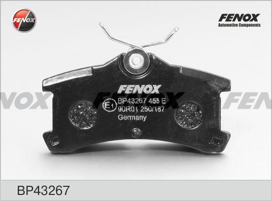 Fenox BP43267 - Комплект спирачно феродо, дискови спирачки vvparts.bg