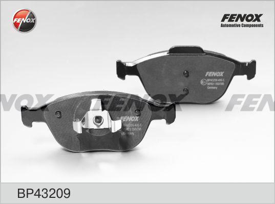 Fenox BP43209 - Комплект спирачно феродо, дискови спирачки vvparts.bg