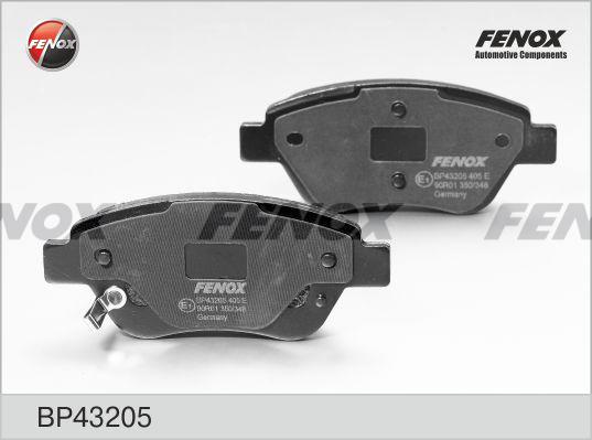 Fenox BP43205 - Комплект спирачно феродо, дискови спирачки vvparts.bg