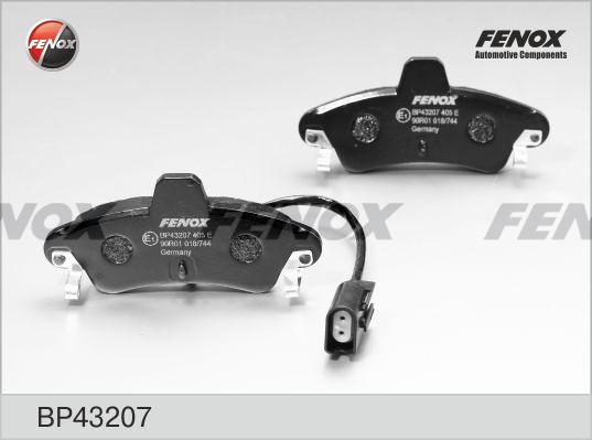 Fenox BP43207 - Комплект спирачно феродо, дискови спирачки vvparts.bg