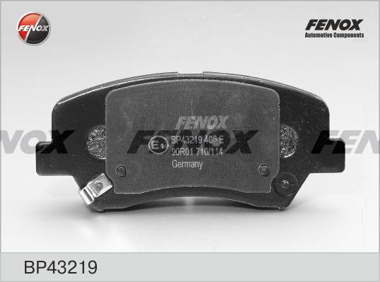 Fenox BP43219 - Комплект спирачно феродо, дискови спирачки vvparts.bg