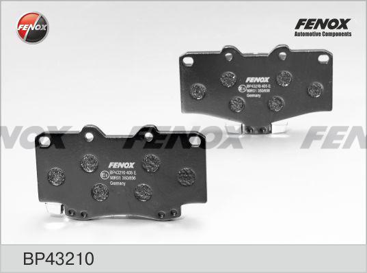 Fenox BP43210 - Комплект спирачно феродо, дискови спирачки vvparts.bg