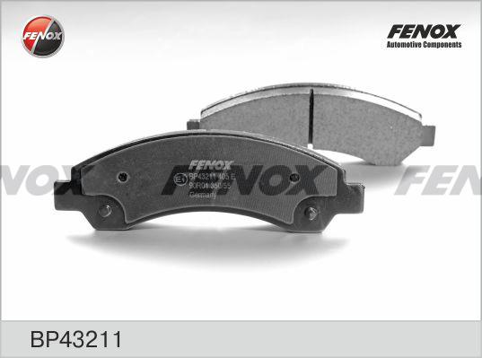 Fenox BP43211 - Комплект спирачно феродо, дискови спирачки vvparts.bg