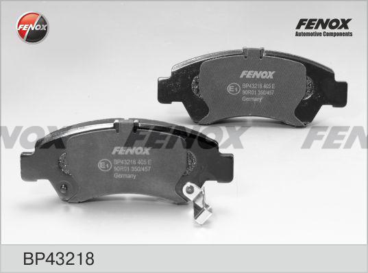 Fenox BP43218 - Комплект спирачно феродо, дискови спирачки vvparts.bg