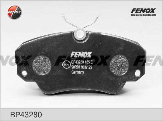 Fenox BP43280 - Комплект спирачно феродо, дискови спирачки vvparts.bg